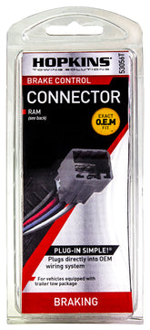 Hopkins 53056T Plug-In Simple Brake Control Connector for Dodge
